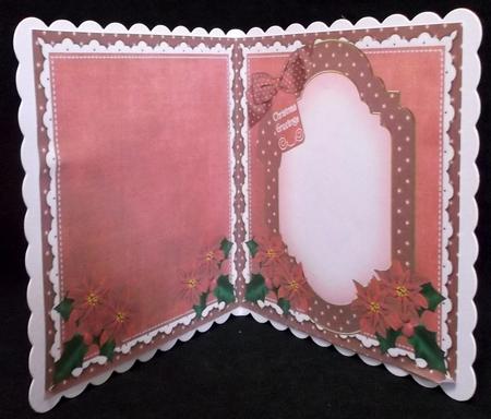 Red Robin Christmas Greetings to Fit 6in Folded Insert by Suzi Cooper