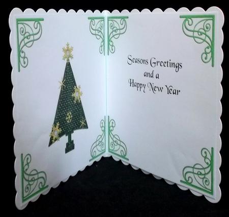 Set of 6 Christmas Inserts 6 Inch Green 4 by Suzi Cooper