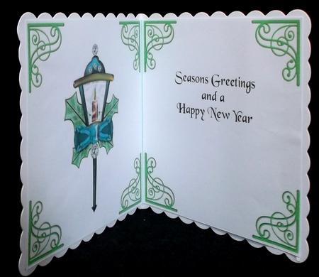 Set of 6 Christmas Inserts 6 Inch Green 2 by Suzi Cooper