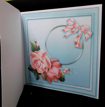 Pink Roses in a Scroll Border Matching 8inx8in Insert Plate by Suzi Cooper