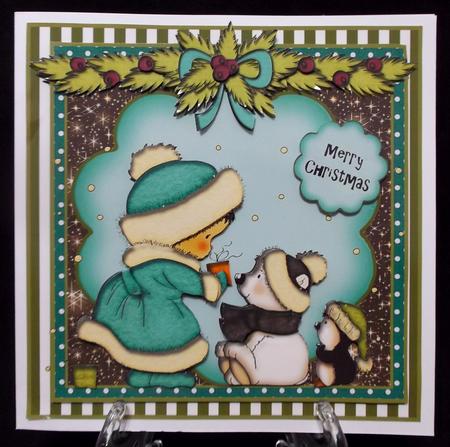 Waiting in Line Cute Card Front Kit by Suzi Cooper