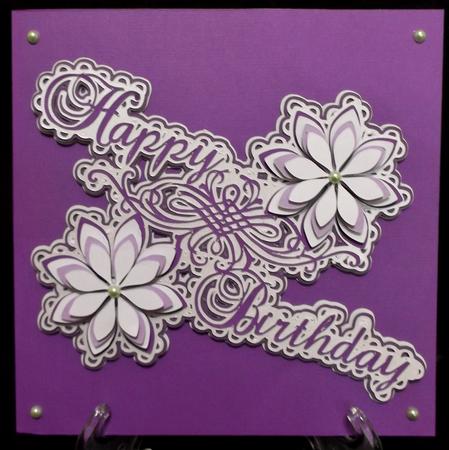 Floral Birthday Topper by Suzi Cooper