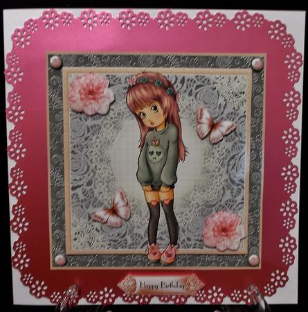 The Little Lady 6x6 Card Topper by Suzi Cooper