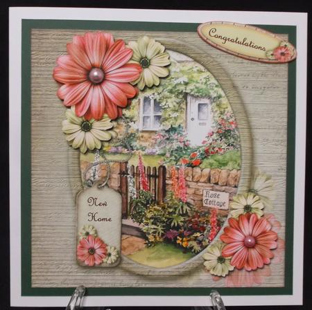 New Home Card Topper Cottage by Suzi Cooper
