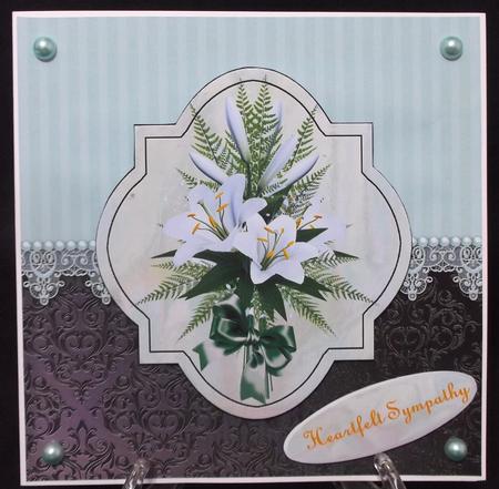 Sympathy Toppers Vintage Lillies by Suzi Cooper