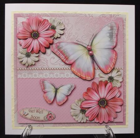 Pink Floral Flutter by Suzi Cooper