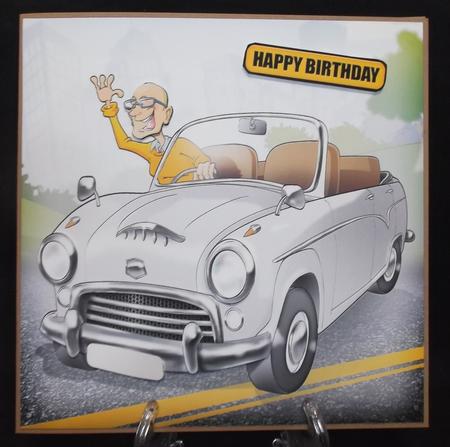The Cars the Star! Silver 8x8 Quick Card by Suzi Cooper