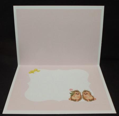 Hedgehog Love Card Insert by Suzi Cooper