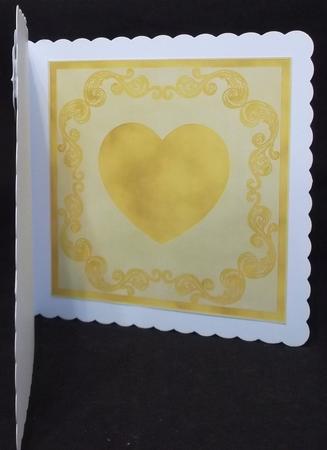 8x8 Gold Valentine Heart Key Insert by Suzi Cooper