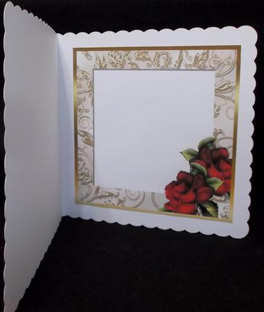 Hand-tied Bouquet - Romantic Roses - Square Insert by Suzi Cooper