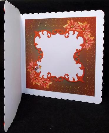 Poinsettia & Robin Insert by Suzi Cooper