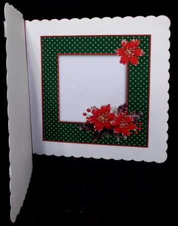 Poinsettia Santa Insert by Suzi Cooper