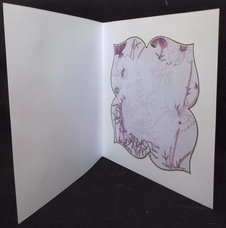 Cosmos Purple Large Blooms 8inch Insert Panel by Suzi Cooper