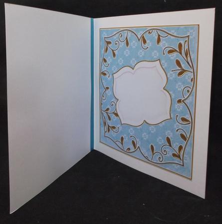 Teal Daisy Fancy 8in Insert Panel by Suzi Cooper
