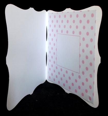 New Baby Girl 8x8ins Blank Insert by Suzi Cooper