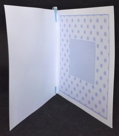 New Baby Boy 8x8ins Blank Insert by Suzi Cooper