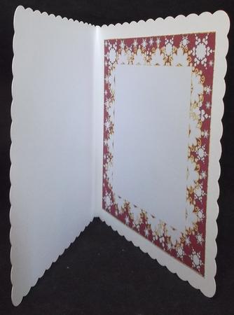Christmas Blank Insert with Snowflakes 7 by Suzi Cooper