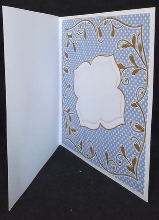 Dblue Dotty Fancy 8in x 8in Square Insert Panel by Suzi Cooper