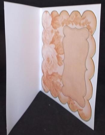 Borange Painted Roses Coloured 8in Scallop Insert Panel by Suzi Cooper