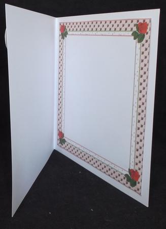 Pretty Red Rose Blank Insert by Suzi Cooper