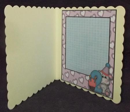Happy 2nd Birthday Hippo 8x8 Insert by Suzi Cooper