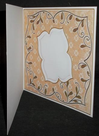 Burnt Orange Daisy Fancy 8in Insert Panel by Suzi Cooper