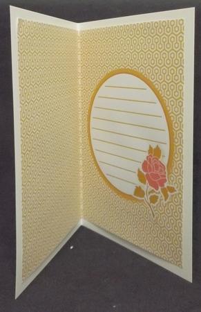 Simple Elegant Rose Birthday Get Well Insert by Suzi Cooper