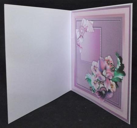 Purple Clematis on a Fancy Doily Matching 8inx8in Insert Pl by Suzi Cooper