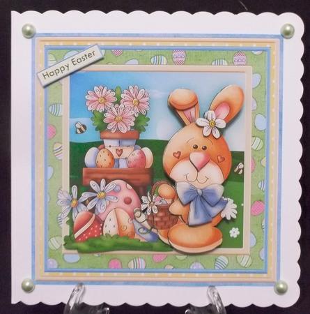 Easter Egg Hunt 8x8 Decoupage Mini Kit by Suzi Cooper