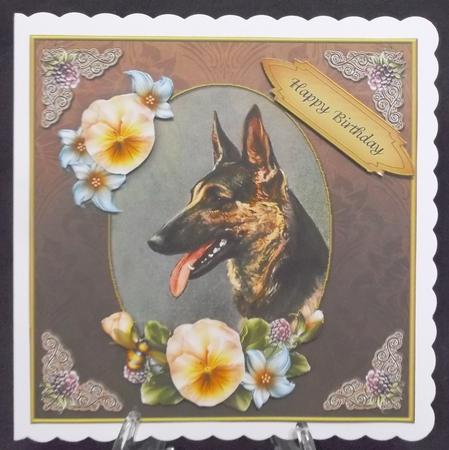 Vintage Dog Birthday 7x7 Cf. by Suzi Cooper