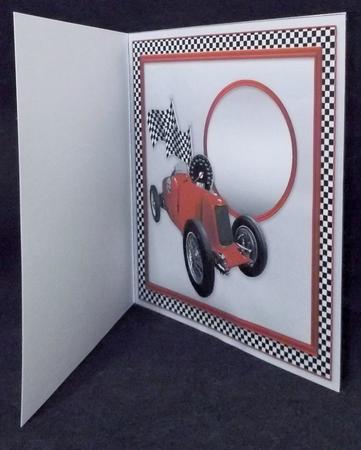 Vintage Red Racing Car Matching 8inx8in Insert Plate by Suzi Cooper