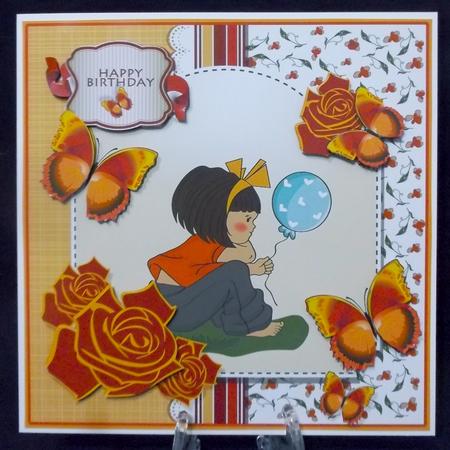 Balloon Birthday Girl by Suzi Cooper