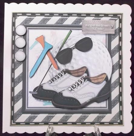 King of the Green Tee-rific Card Topper by Suzi Cooper