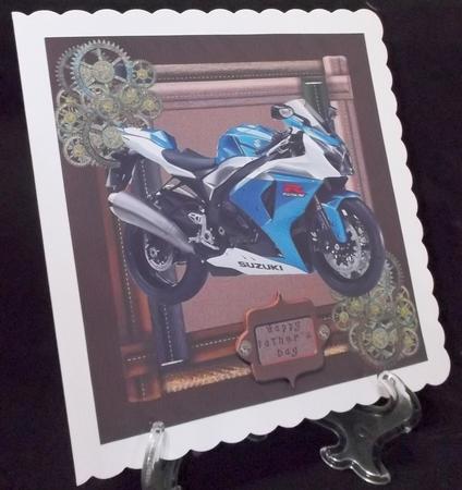 Biker Card Front (4) by Suzi Cooper