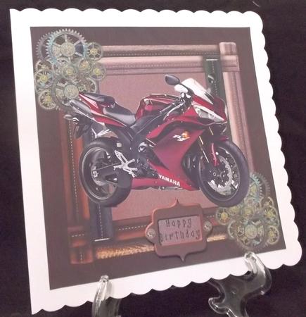 Biker Card Front (5) by Suzi Cooper