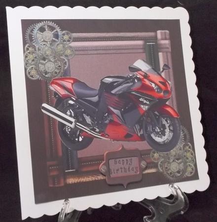 Biker Card Front (6) by Suzi Cooper