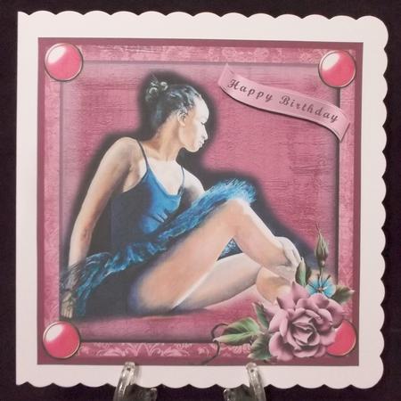 Ballerina Card Front (4) by Suzi Cooper