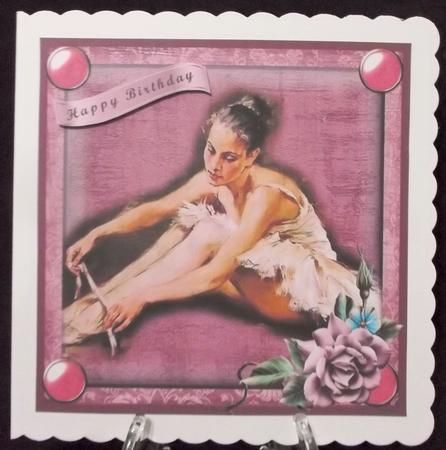 Ballerina Card Front (3) by Suzi Cooper