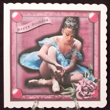 Ballerina Card Front (2) by Suzi Cooper