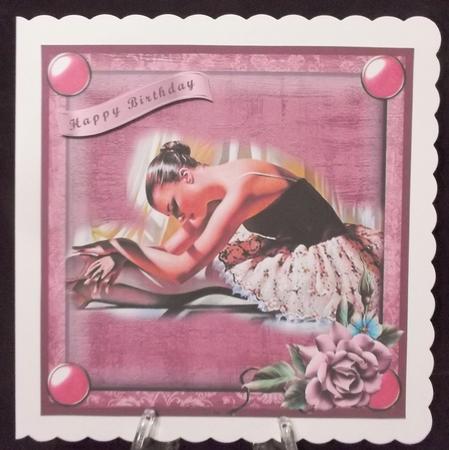 Ballerina Card Front (5) by Suzi Cooper
