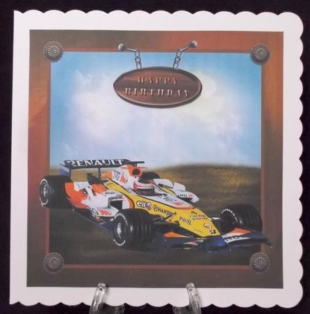 Race Car Card Front (3) by Suzi Cooper
