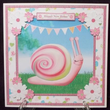 Sweet Snail New Home / Belated Birthday Card by Suzi Cooper