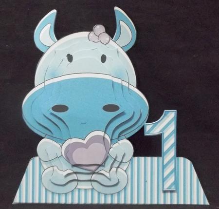 Cow Character Shaped Age Card Pyramage by Suzi Cooper