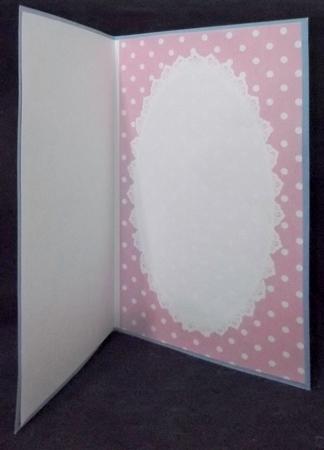 Cream and Pink Polka Dot Mix'n'match Insert, with Lace by Suzi Cooper