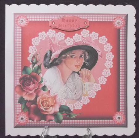 Victorian Ladies Card Front (5) by Suzi Cooper