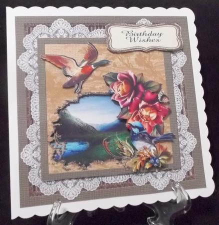 Birds and Lace Series Card Front Mini Kit #2 by Suzi Cooper
