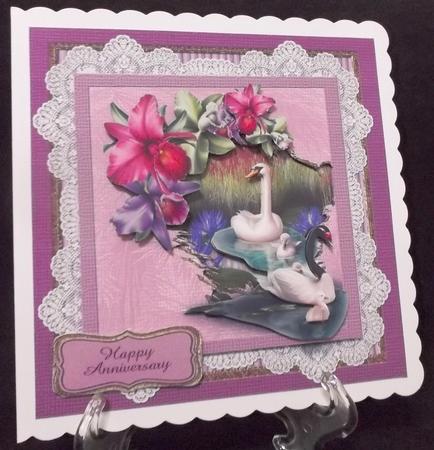 Birds and Lace Series Card Front Mini Kit #5 by Suzi Cooper