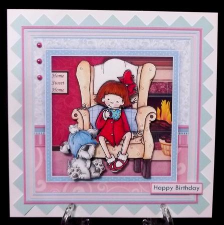 Cocoa Time Birthday Retirement Get Well 8x8 Mini Kit by Suzi Cooper