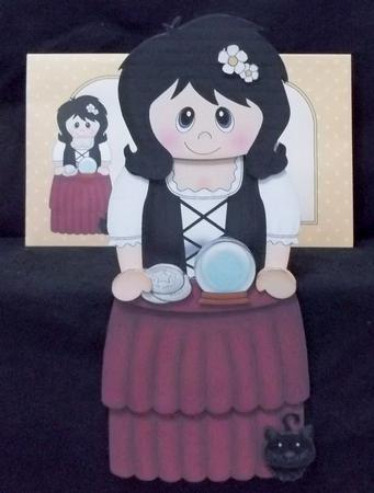 3D on the Shelf Card Kit - Little Gypsy Fortune Teller Rodi by Suzi Cooper