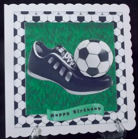 Football Card Front by Suzi Cooper